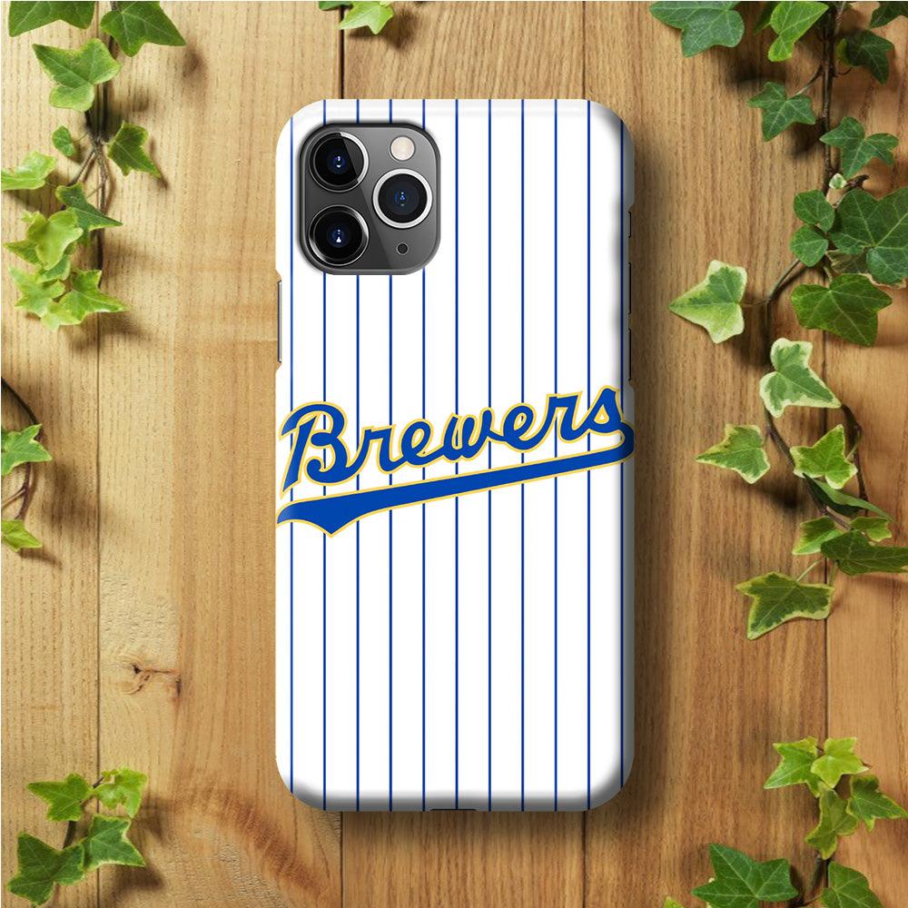 Baseball Milwaukee Brewers MLB 002 iPhone 11 Pro Max Case-Plastic / Full Wrap (3D Case)-Xtracase