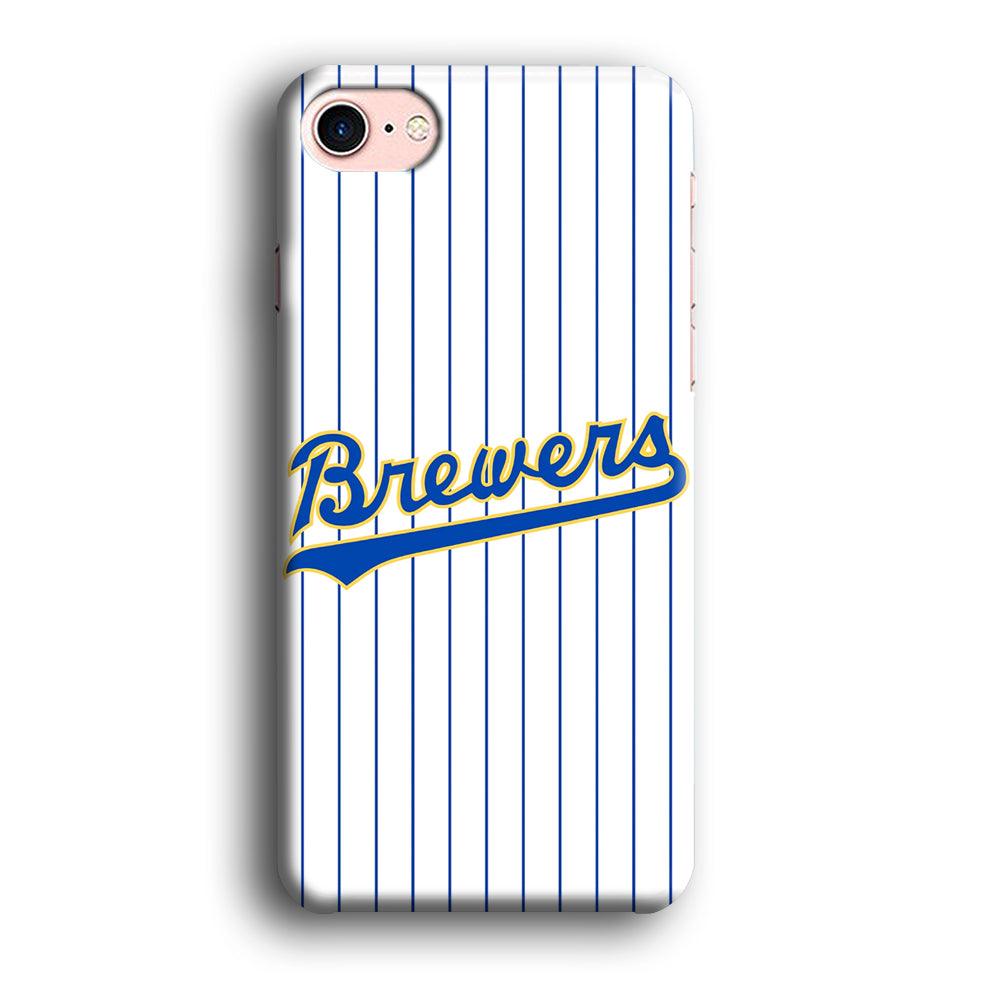 Baseball Milwaukee Brewers MLB 002 iPhone SE 2020 Case-Plastic / Full Wrap (3D Case)-Xtracase