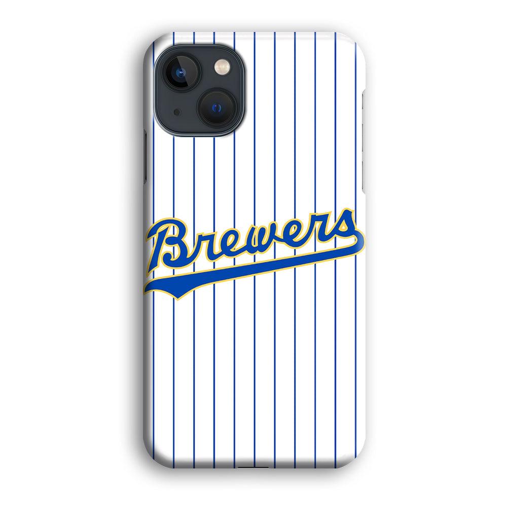 Baseball Milwaukee Brewers MLB 002 iPhone 13 Mini Case-Plastic / Full Wrap (3D Case)-Xtracase