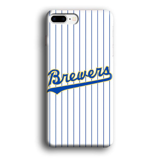 Baseball Milwaukee Brewers MLB 002 iPhone 8 Plus Case-Plastic / Full Wrap (3D Case)-Xtracase