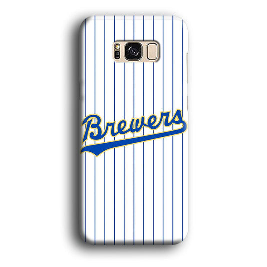 Baseball Milwaukee Brewers MLB 002 Samsung Galaxy S8 Case-Plastic / Full Wrap (3D Case)-Xtracase
