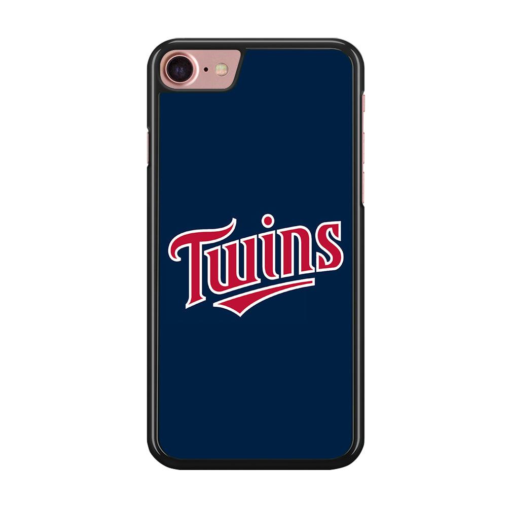 Baseball Minnesota Twins MLB 001 iPhone SE 2020 Case-Rubber / Black (2D Case)-Xtracase