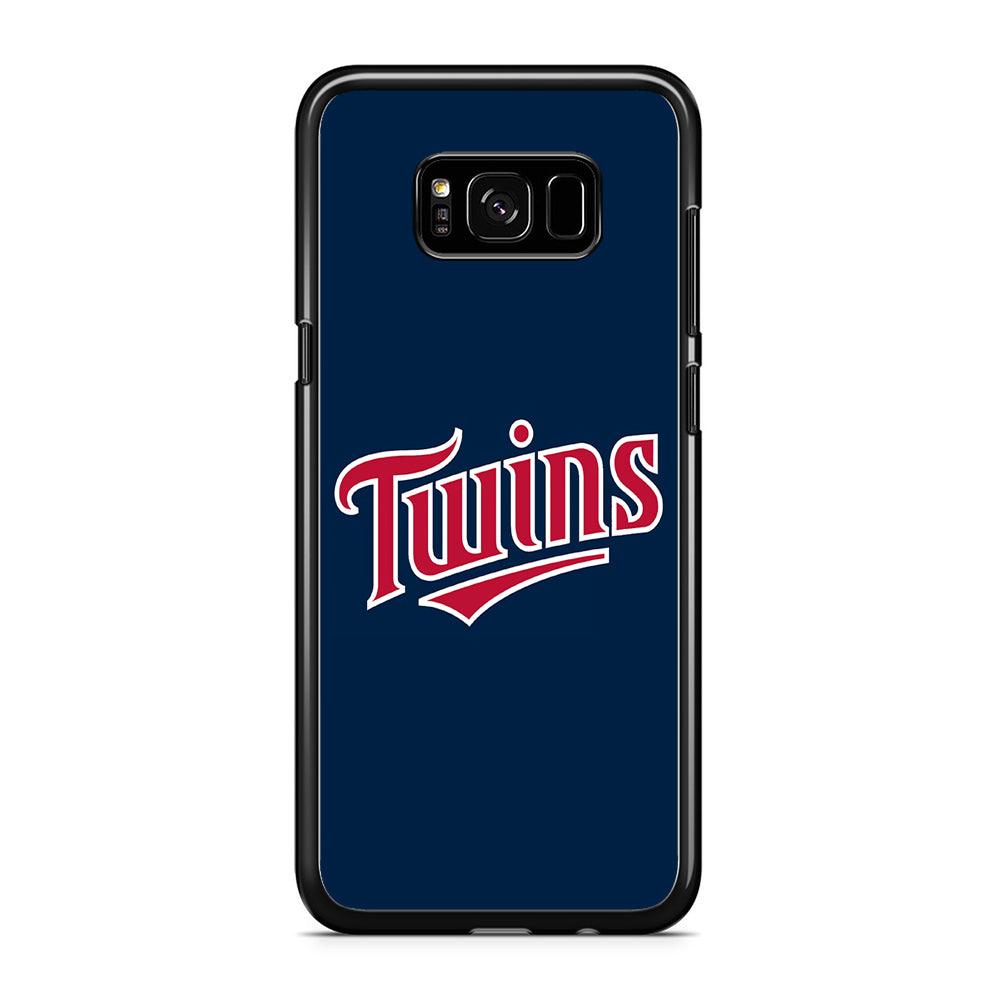 Baseball Minnesota Twins MLB 001 Samsung Galaxy S8 Case-Rubber / Black (2D Case)-Xtracase