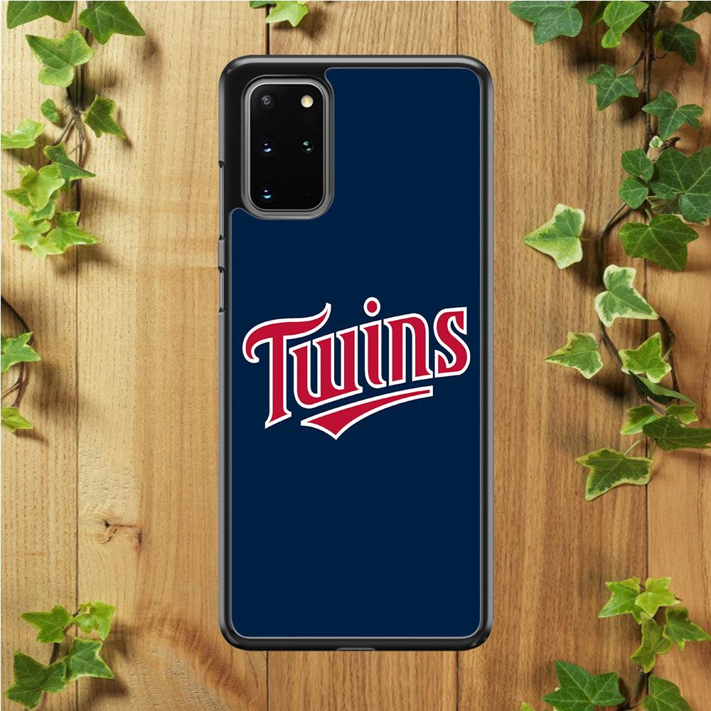 Baseball Minnesota Twins MLB 001 Samsung Galaxy S20 Plus Case-Rubber / White (2D Case)-Xtracase
