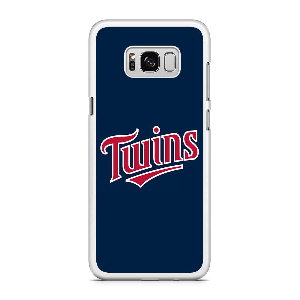 Baseball Minnesota Twins MLB 001 Samsung Galaxy S8 Case-Rubber / White (2D Case)-Xtracase