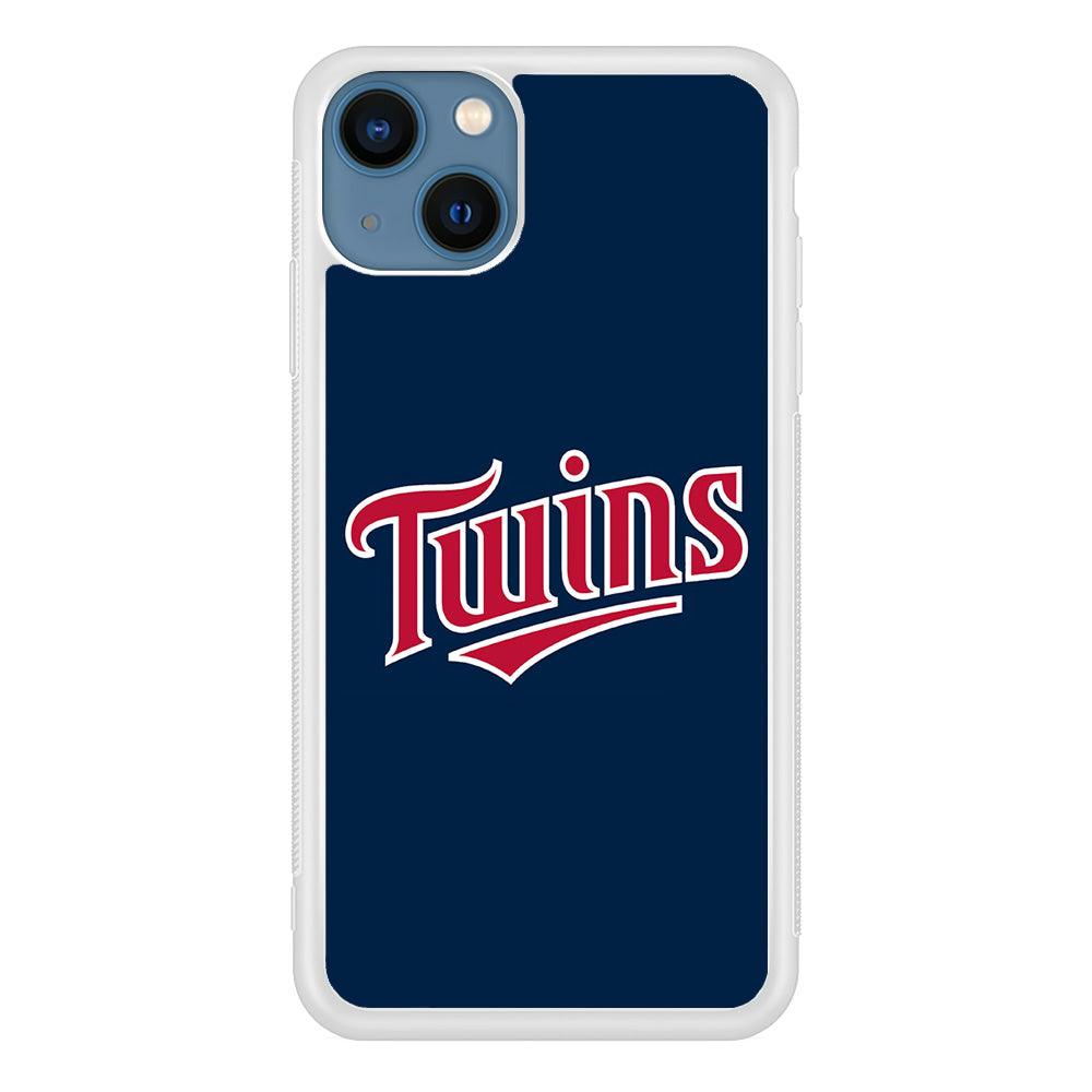 Baseball Minnesota Twins MLB 001 iPhone 13 Case-Rubber / White (2D Case)-Xtracase