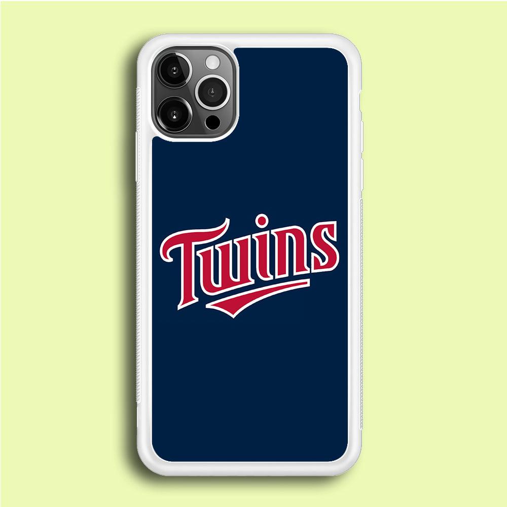 Baseball Minnesota Twins MLB 001 iPhone 12 Pro Case-Rubber / White (2D Case)-Xtracase