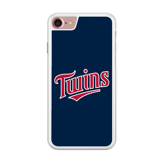 Baseball Minnesota Twins MLB 001 iPhone SE 2020 Case-Rubber / White (2D Case)-Xtracase