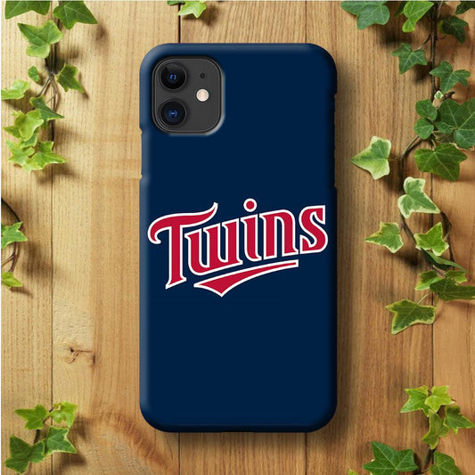 Baseball Minnesota Twins MLB 001 iPhone 11 Case-Plastic / Full Wrap (3D Case)-Xtracase
