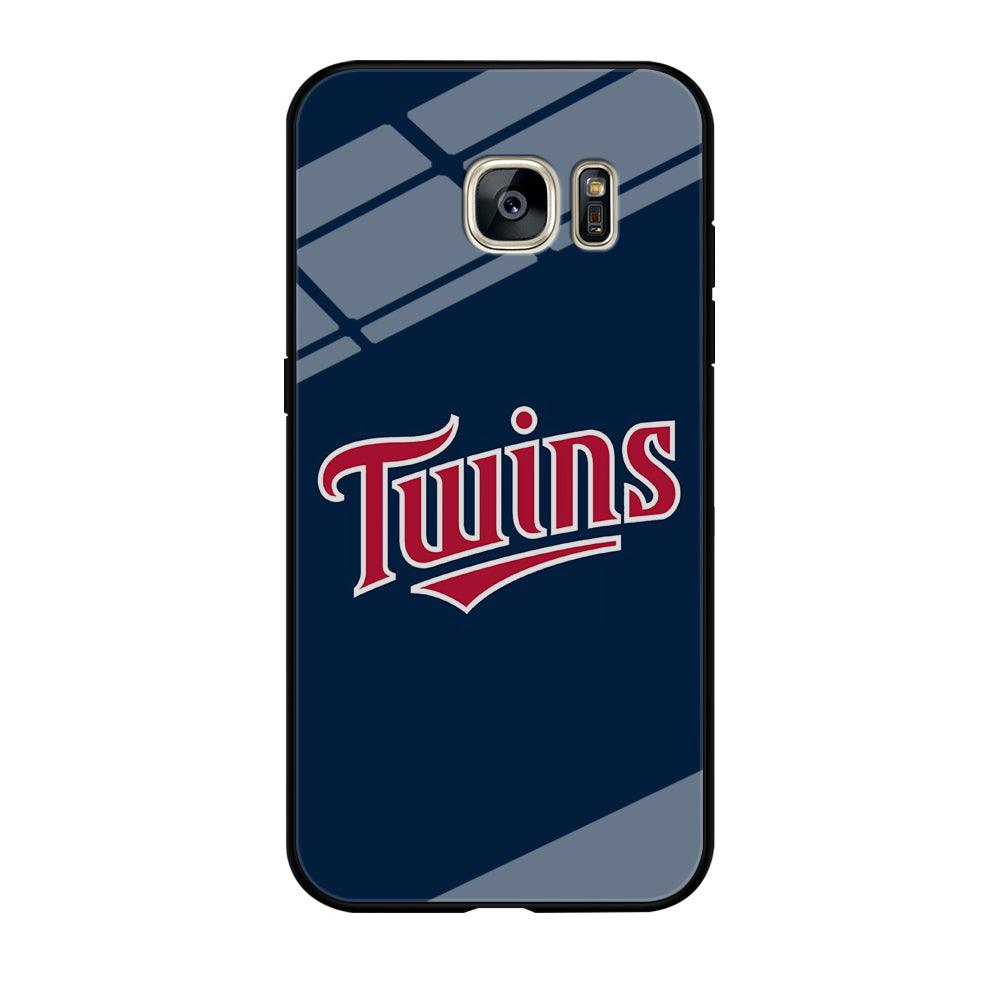Baseball Minnesota Twins MLB 001 Samsung Galaxy S7 Edge Case-Tempered Glass Case-Xtracase