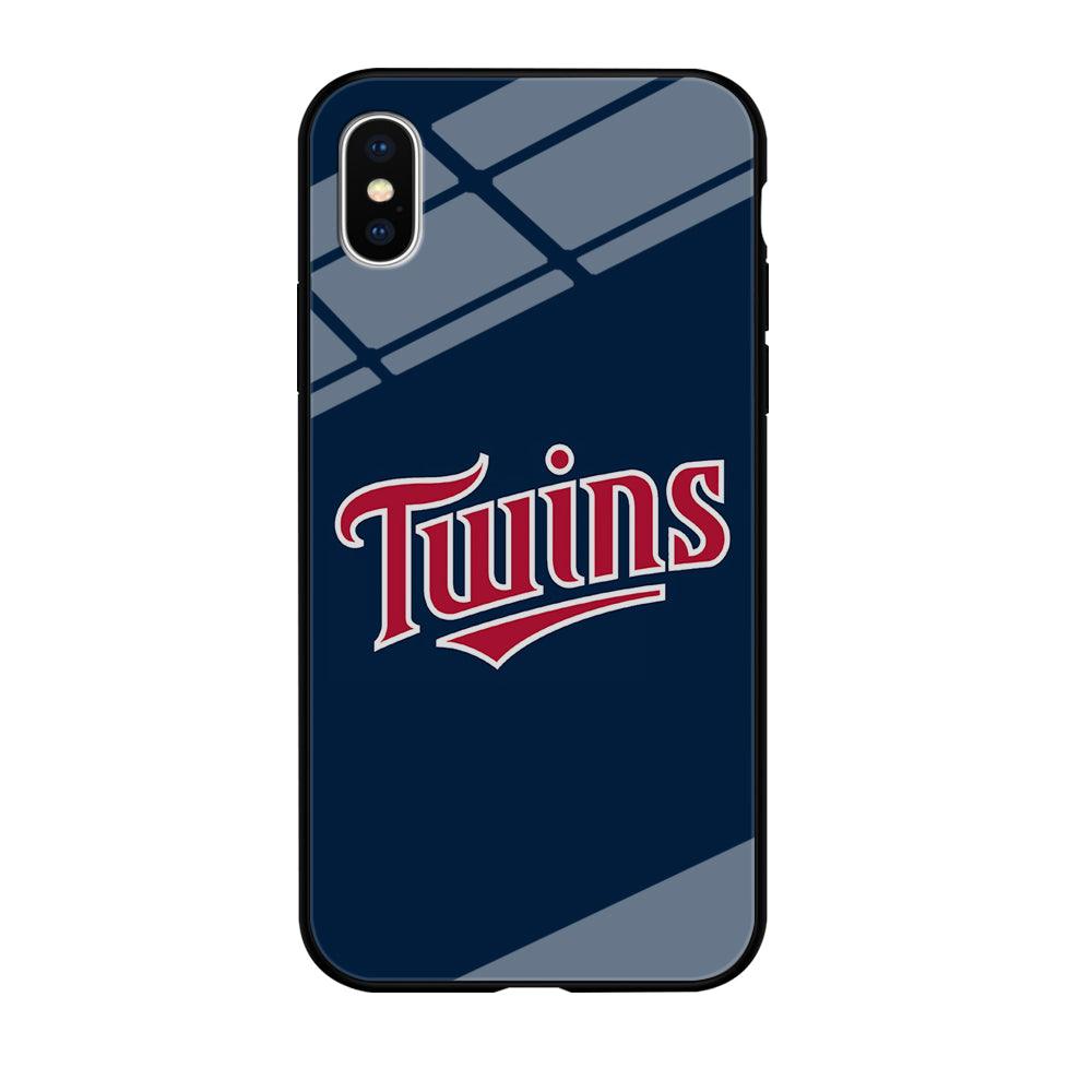 Baseball Minnesota Twins MLB 001 iPhone Xs Max Case-Tempered Glass Case-Xtracase