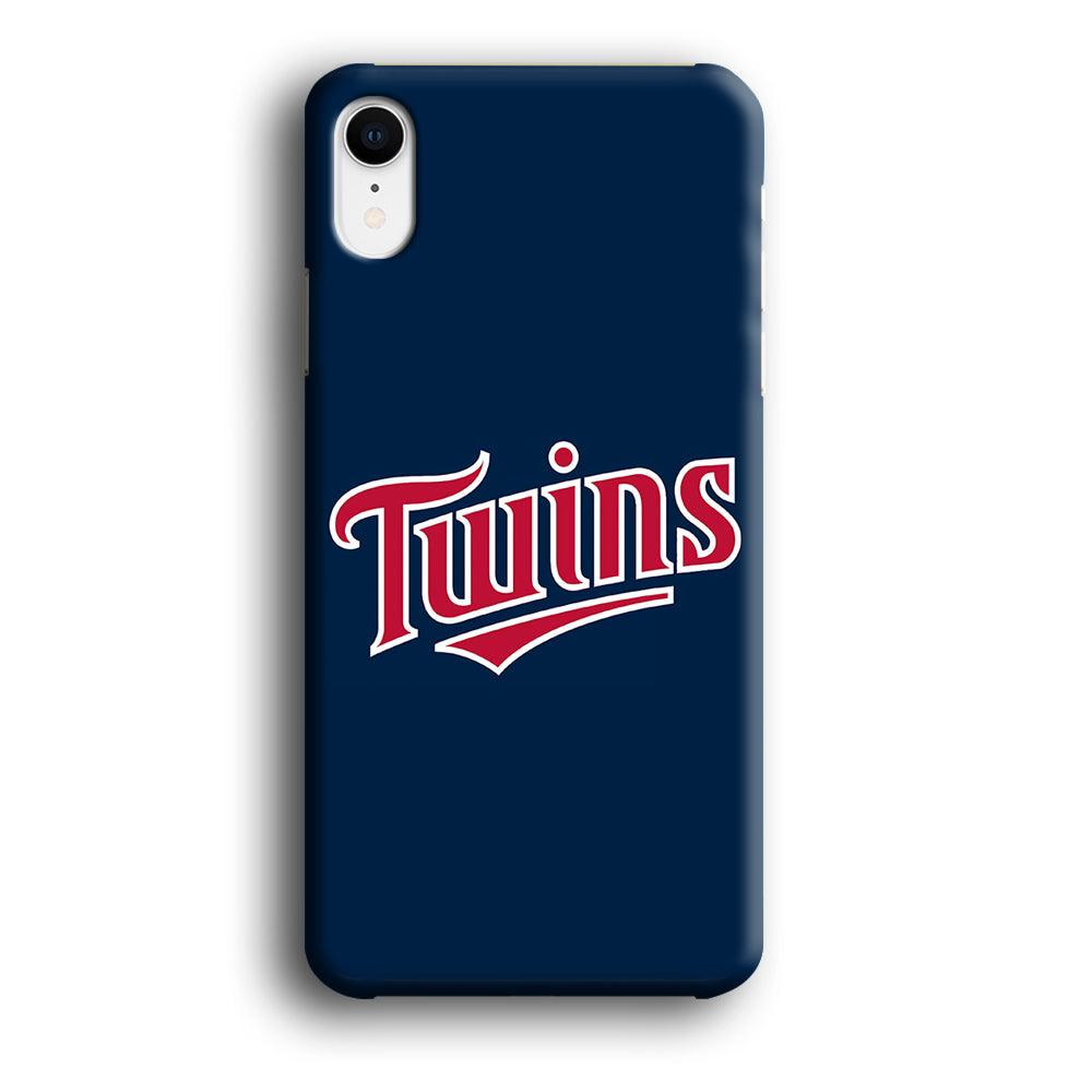 Baseball Minnesota Twins MLB 001 iPhone XR Case-Plastic / Full Wrap (3D Case)-Xtracase