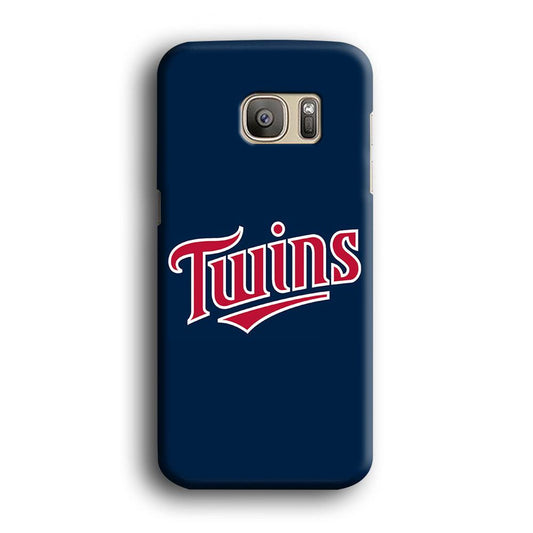 Baseball Minnesota Twins MLB 001 Samsung Galaxy S7 Edge Case-Plastic / Full Wrap (3D Case)-Xtracase