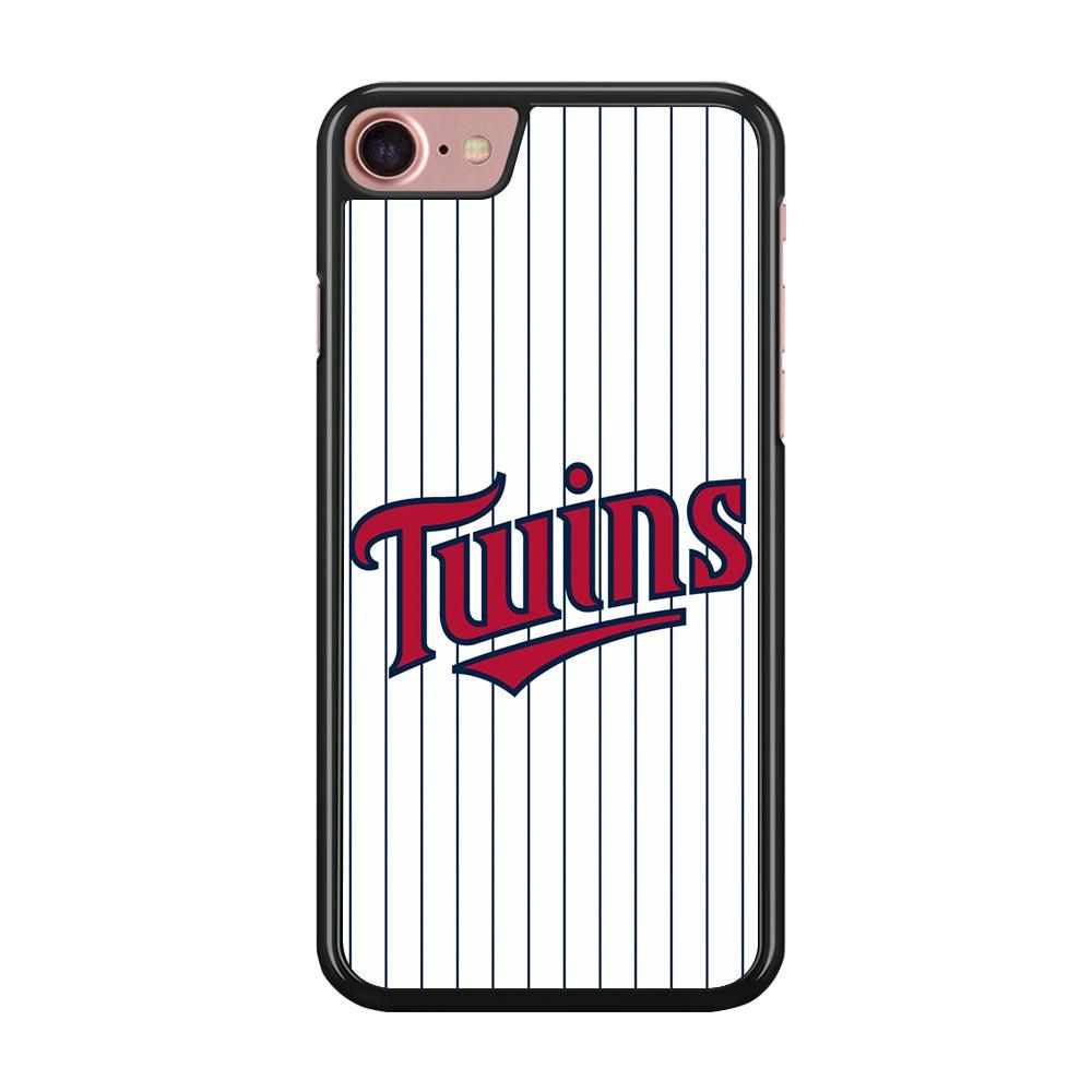 Baseball Minnesota Twins MLB 002 iPhone SE 2020 Case-Rubber / Black (2D Case)-Xtracase