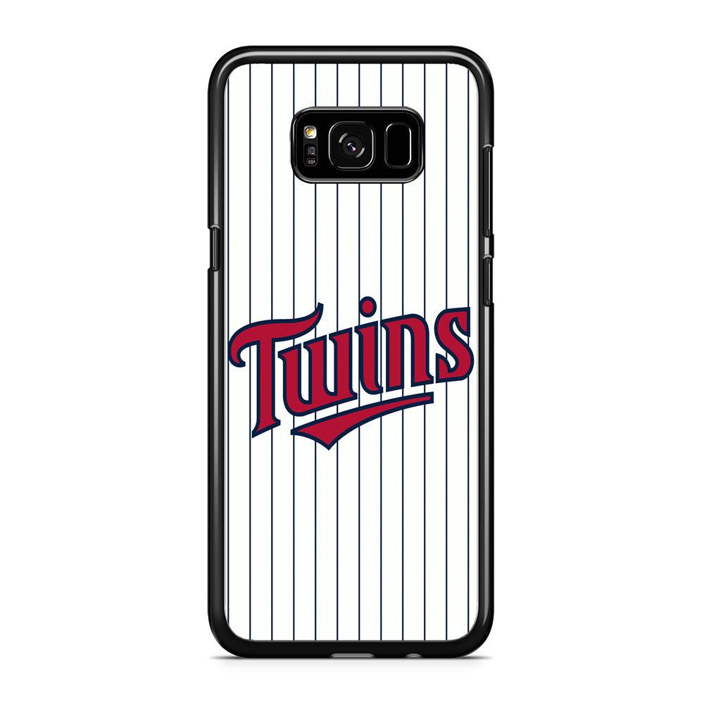 Baseball Minnesota Twins MLB 002 Samsung Galaxy S8 Case-Rubber / Black (2D Case)-Xtracase