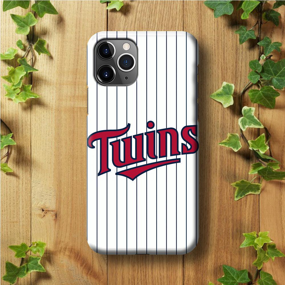 Baseball Minnesota Twins MLB 002 iPhone 11 Pro Max Case-Plastic / Full Wrap (3D Case)-Xtracase