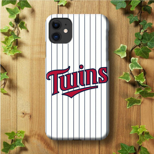 Baseball Minnesota Twins MLB 002 iPhone 11 Case-Plastic / Full Wrap (3D Case)-Xtracase