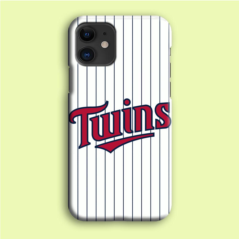 Baseball Minnesota Twins MLB 002 iPhone 12 Case-Plastic / Full Wrap (3D Case)-Xtracase