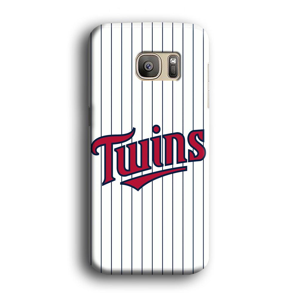Baseball Minnesota Twins MLB 002 Samsung Galaxy S7 Edge Case-Plastic / Full Wrap (3D Case)-Xtracase