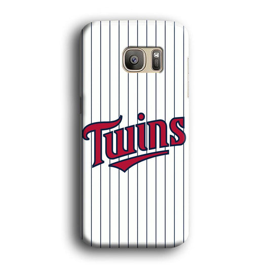 Baseball Minnesota Twins MLB 002 Samsung Galaxy S7 Edge Case-Plastic / Full Wrap (3D Case)-Xtracase