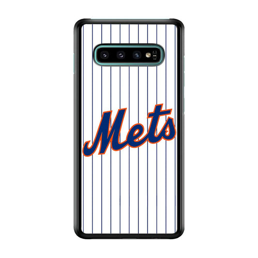 Baseball New York Mets MLB 001 Samsung Galaxy S10 Plus Case-Plastic / Full Wrap (3D Case)-Xtracase