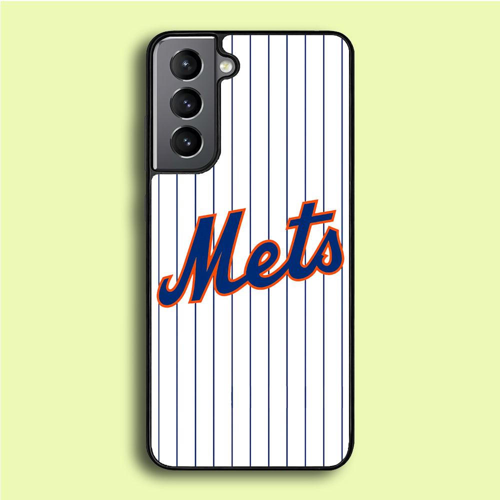 Baseball New York Mets MLB 001 Samsung Galaxy S21 Plus Case-Plastic / Full Wrap (3D Case)-Xtracase