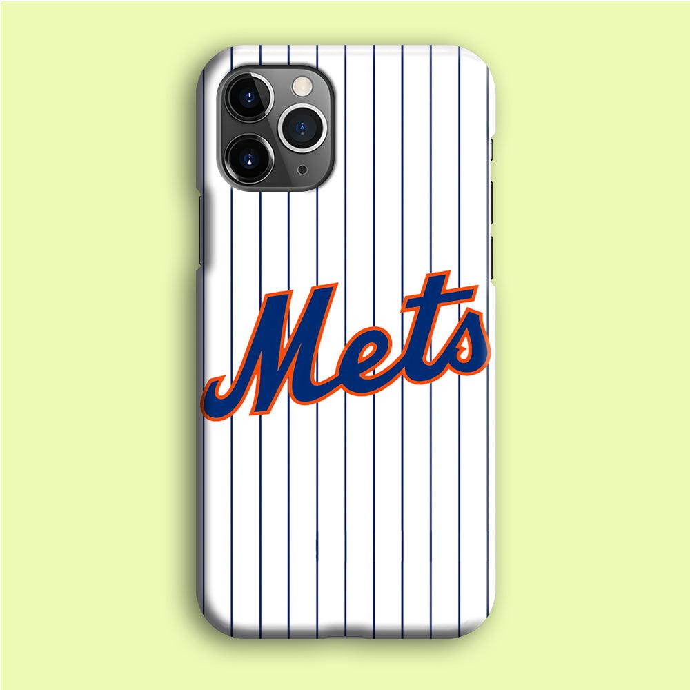 Baseball New York Mets MLB 001 iPhone 12 Pro Max Case-Plastic / Full Wrap (3D Case)-Xtracase