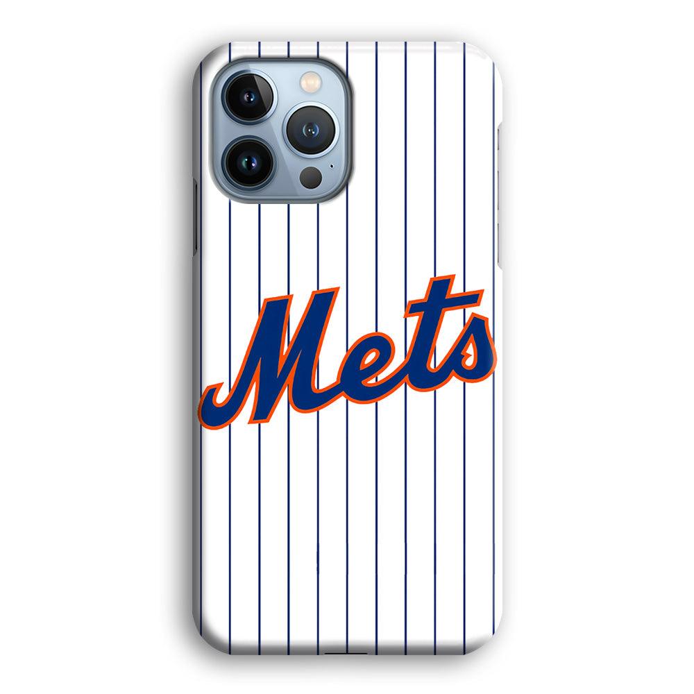 Baseball New York Mets MLB 001 iPhone 13 Pro Case-Plastic / Full Wrap (3D Case)-Xtracase