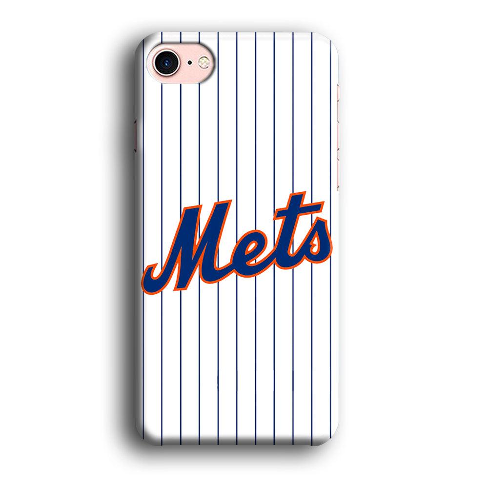 Baseball New York Mets MLB 001 iPhone SE 2020 Case-Plastic / Full Wrap (3D Case)-Xtracase