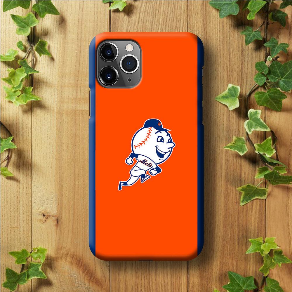 Baseball New York Mets MLB 002 iPhone 11 Pro Max Case-Plastic / Full Wrap (3D Case)-Xtracase