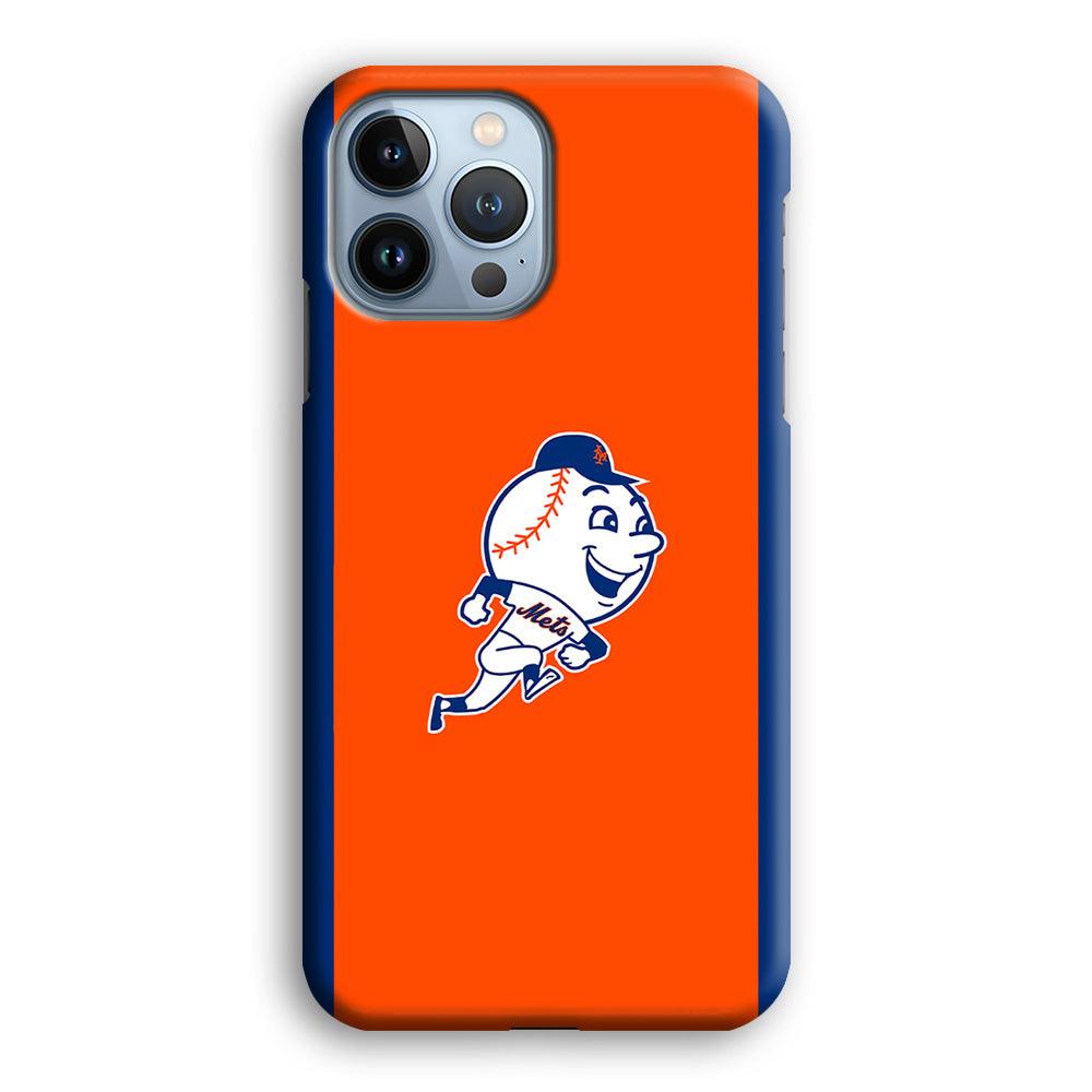 Baseball New York Mets MLB 002 iPhone 13 Pro Max Case-Plastic / Full Wrap (3D Case)-Xtracase