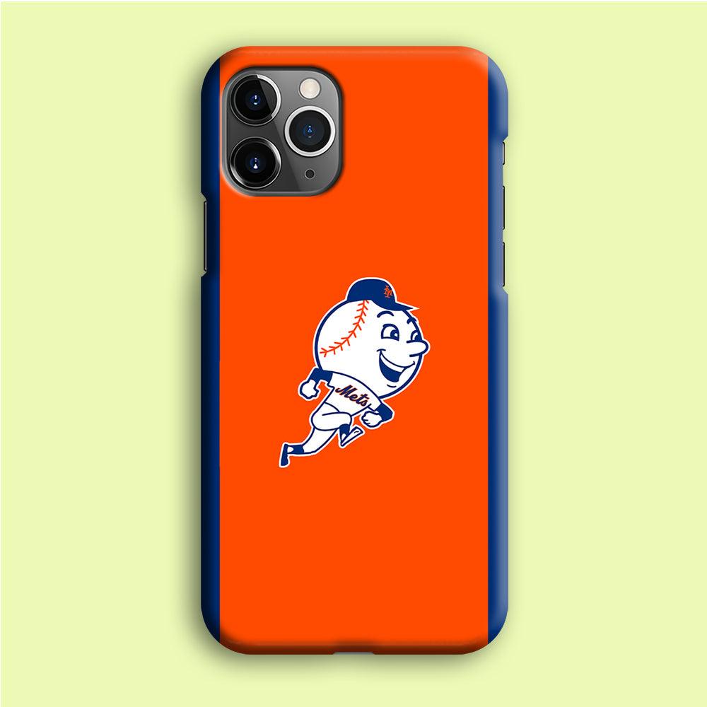 Baseball New York Mets MLB 002 iPhone 12 Pro Case-Plastic / Full Wrap (3D Case)-Xtracase