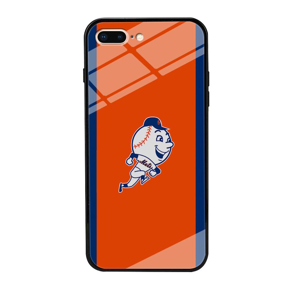 Baseball New York Mets MLB 002 iPhone 7 Plus Case-Tempered Glass Case-Xtracase