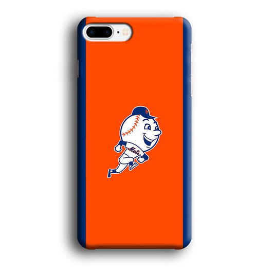 Baseball New York Mets MLB 002 iPhone 8 Plus Case-Plastic / Full Wrap (3D Case)-Xtracase