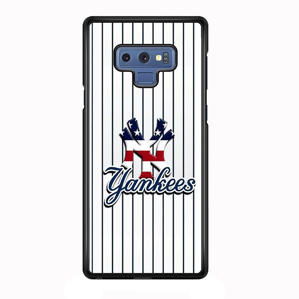 Baseball New York Yankees MLB 001 Samsung Galaxy Note 9 Case-Plastic / Full Wrap (3D Case)-Xtracase