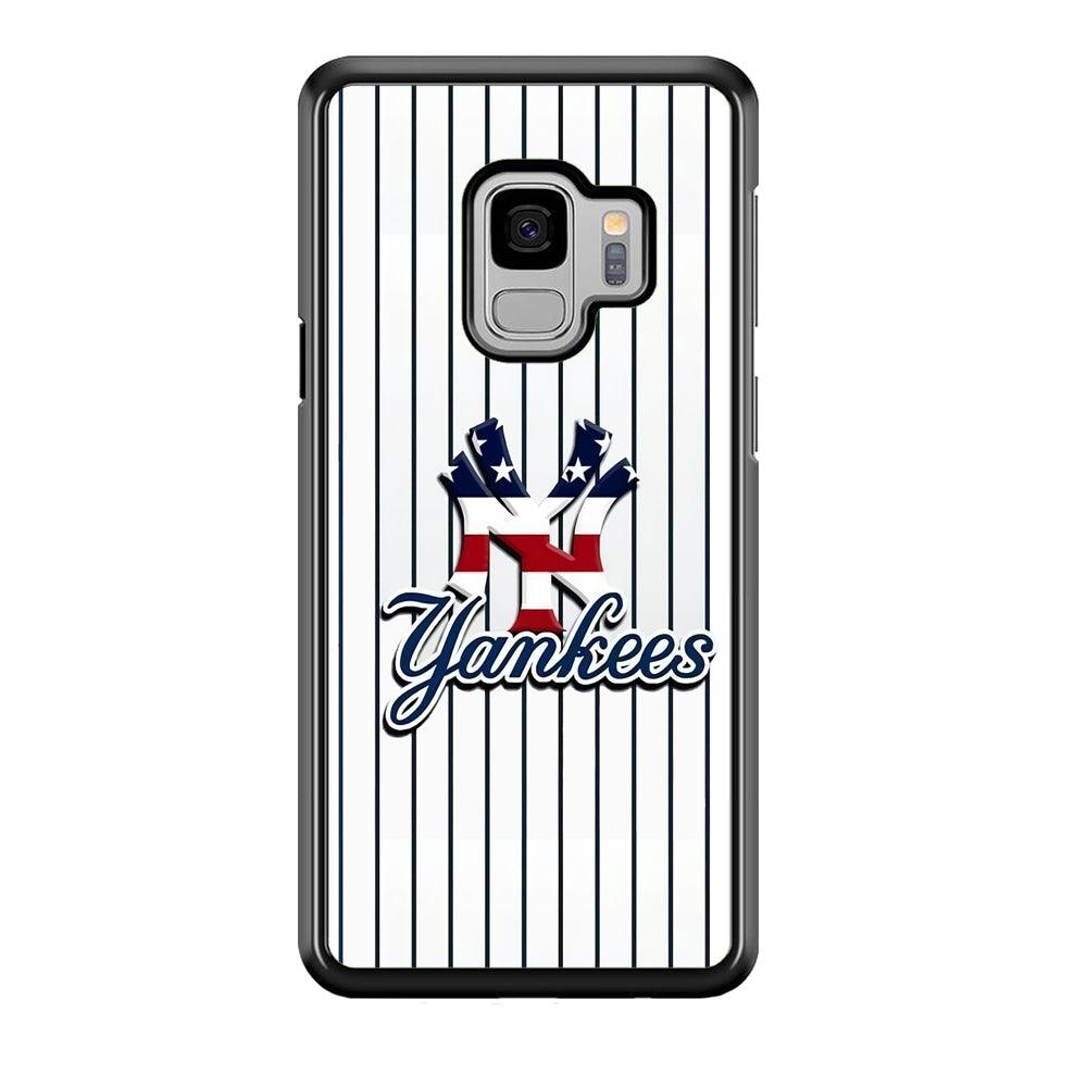 Baseball New York Yankees MLB 001 Samsung Galaxy S9 Case-Plastic / Full Wrap (3D Case)-Xtracase