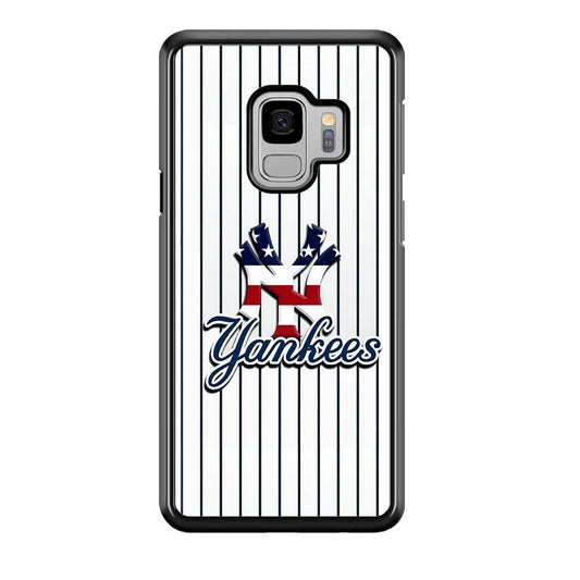 Baseball New York Yankees MLB 001 Samsung Galaxy S9 Case-Plastic / Full Wrap (3D Case)-Xtracase