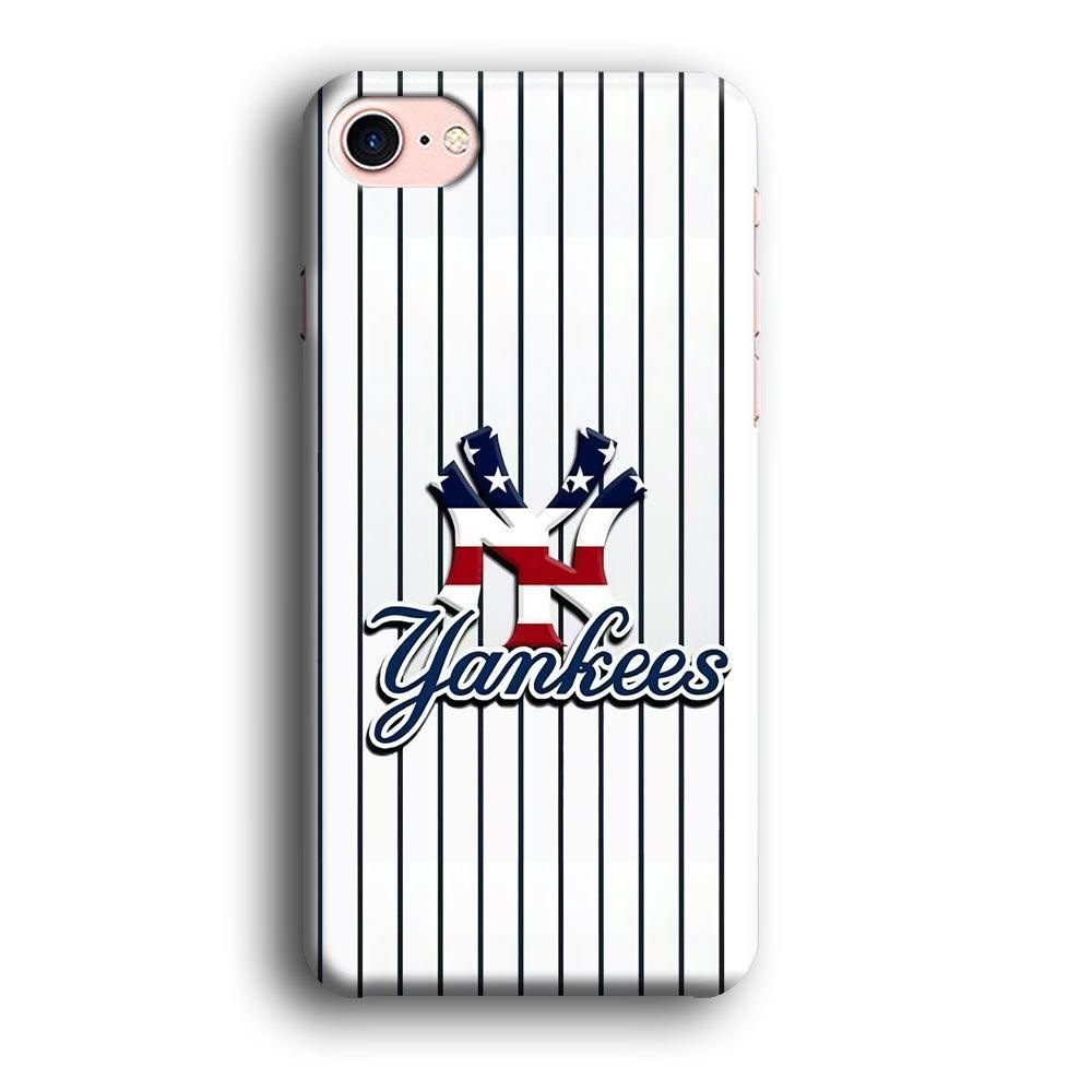 Baseball New York Yankees MLB 001 iPhone SE 2020 Case-Plastic / Full Wrap (3D Case)-Xtracase