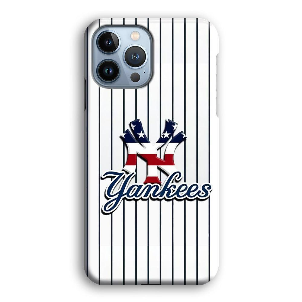 Baseball New York Yankees MLB 001 iPhone 13 Pro Max Case-Plastic / Full Wrap (3D Case)-Xtracase