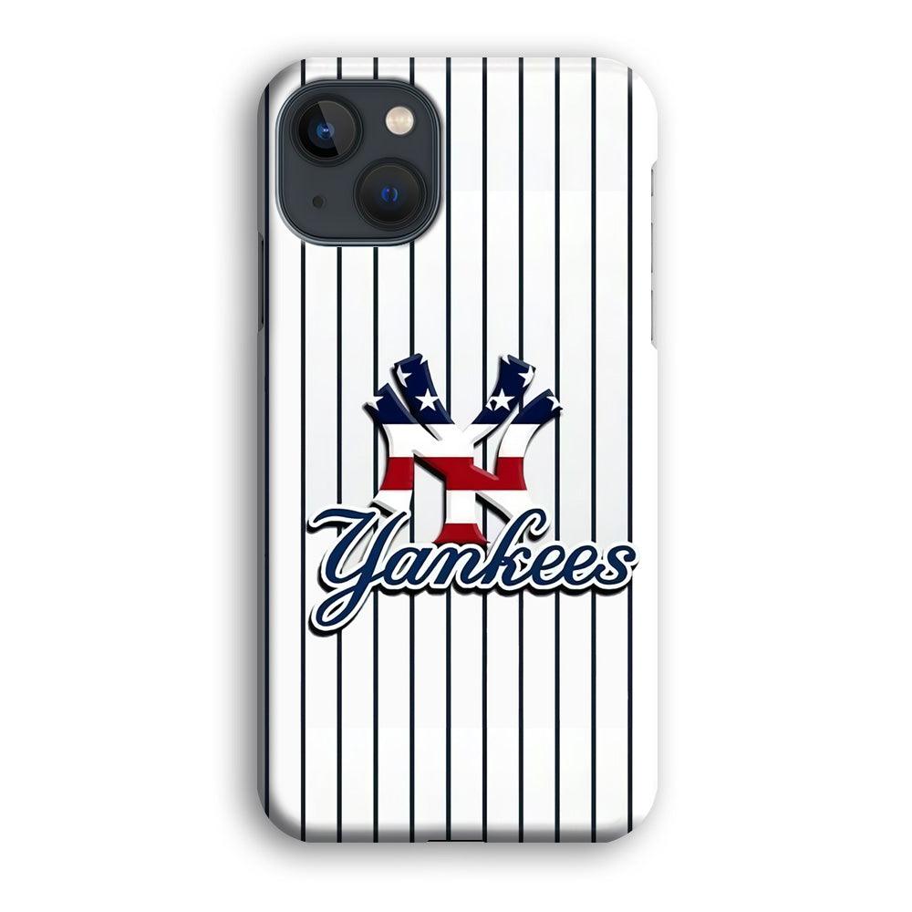 Baseball New York Yankees MLB 001 iPhone 13 Mini Case-Plastic / Full Wrap (3D Case)-Xtracase