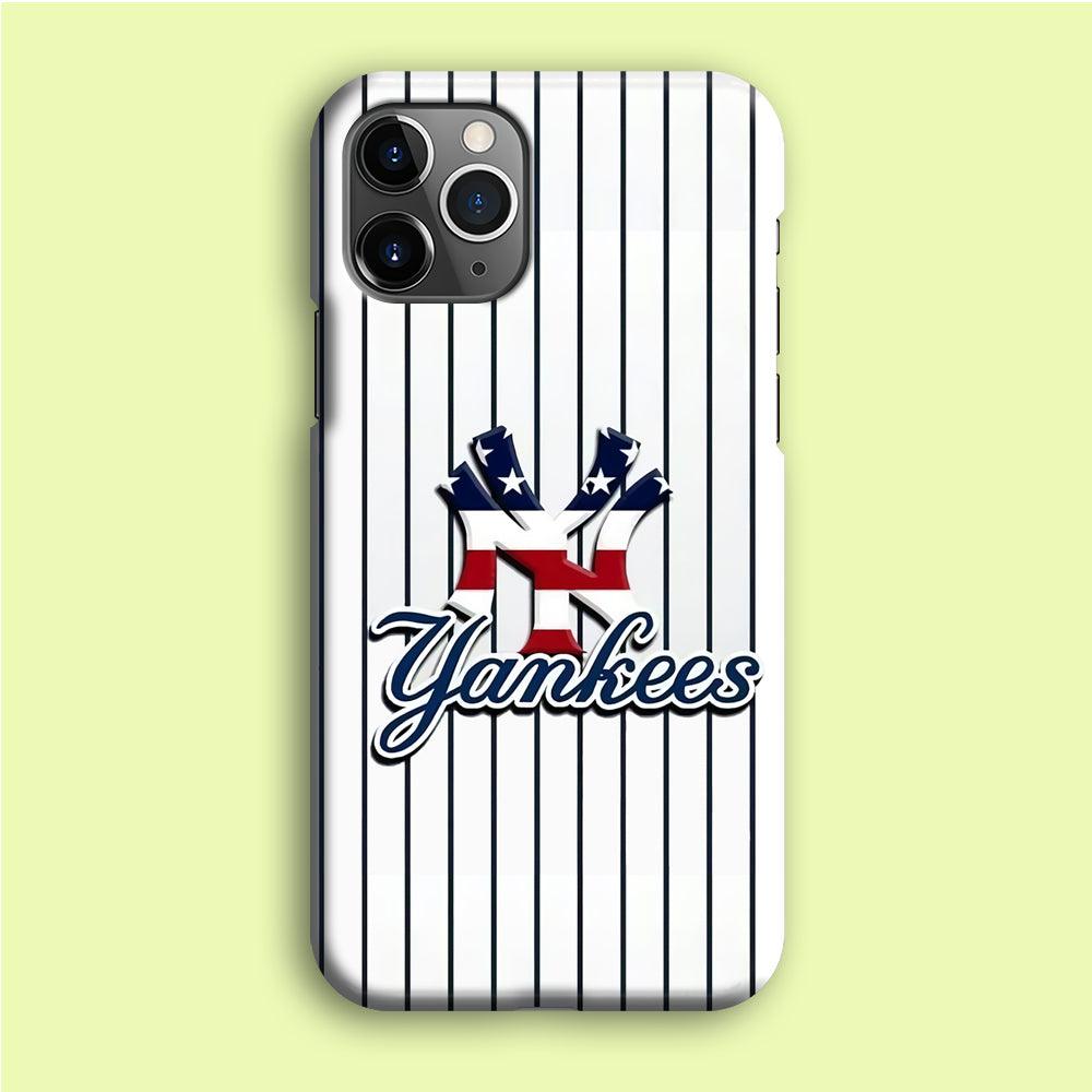 Baseball New York Yankees MLB 001 iPhone 12 Pro Max Case-Plastic / Full Wrap (3D Case)-Xtracase
