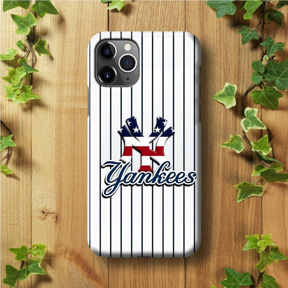 Baseball New York Yankees MLB 001 iPhone 11 Pro Max Case-Plastic / Full Wrap (3D Case)-Xtracase