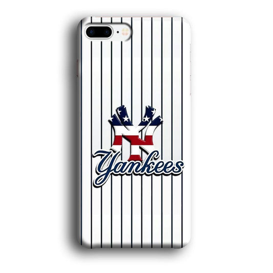 Baseball New York Yankees MLB 001 iPhone 8 Plus Case-Plastic / Full Wrap (3D Case)-Xtracase