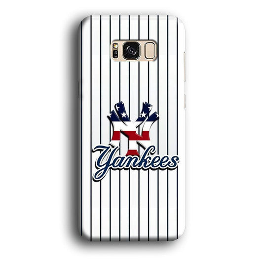 Baseball New York Yankees MLB 001 Samsung Galaxy S8 Case-Plastic / Full Wrap (3D Case)-Xtracase