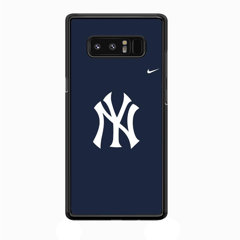 Baseball New York Yankees MLB 002 Samsung Galaxy Note 8 Case-Rubber / Black (2D Case)-Xtracase