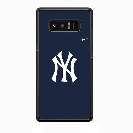 Baseball New York Yankees MLB 002 Samsung Galaxy Note 8 Case-Rubber / Black (2D Case)-Xtracase