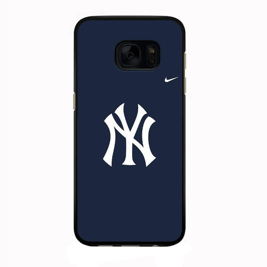 Baseball New York Yankees MLB 002 Samsung Galaxy S7 Edge Case-Rubber / Black (2D Case)-Xtracase