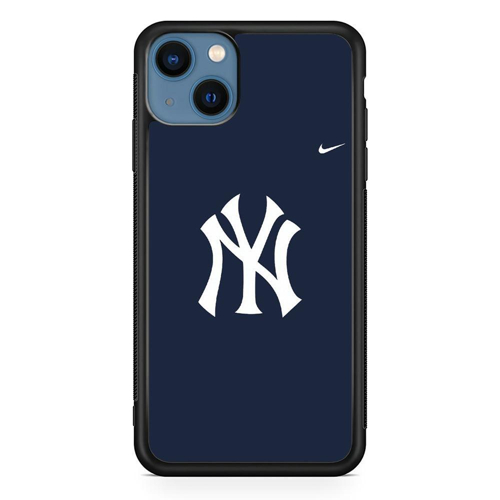 Baseball New York Yankees MLB 002 iPhone 13 Mini Case-Rubber / Black (2D Case)-Xtracase