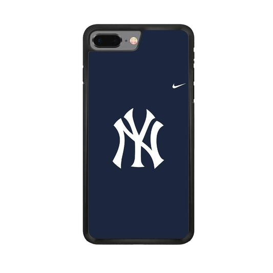 Baseball New York Yankees MLB 002 iPhone 8 Plus Case-Rubber / Black (2D Case)-Xtracase