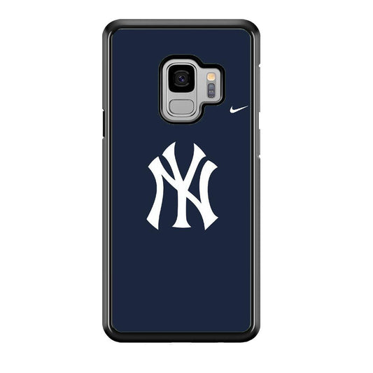 Baseball New York Yankees MLB 002 Samsung Galaxy S9 Case-Rubber / Black (2D Case)-Xtracase